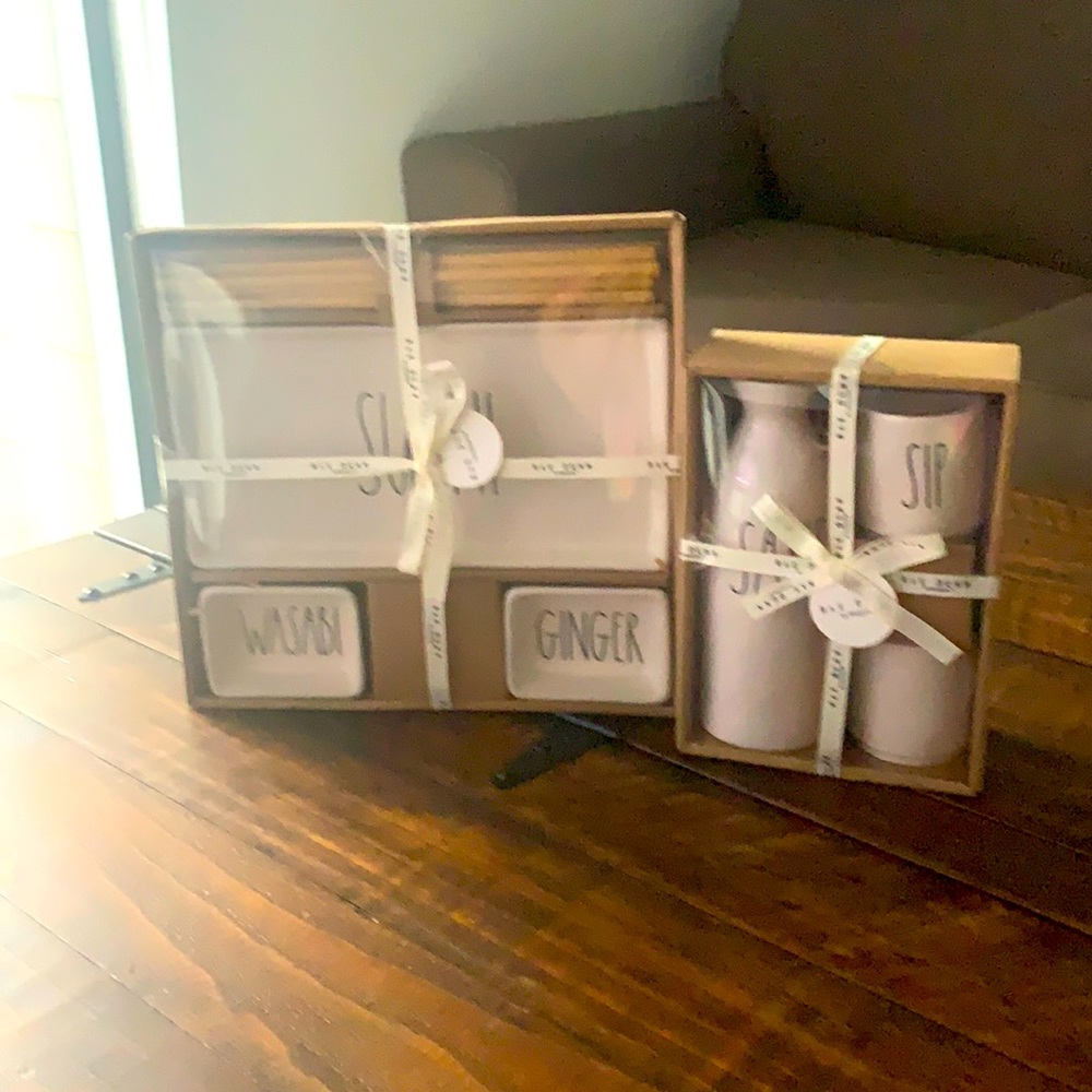 Rae Dunn Sushi & Sake set